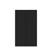 Load image into Gallery viewer, Urban Slim Black Painted Finish Pantry Cabinet Section with 2 Doors