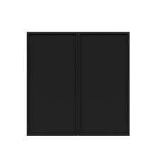 Load image into Gallery viewer, Urban Slim Black Painted Finish Wall Cabinet  with 2 doors