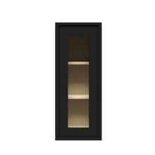 Load image into Gallery viewer, Urban Slim Black Painted Finish Wall Mullion Door Cabinet