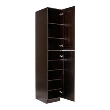 Load image into Gallery viewer, Anchester Espresso Tall Pantry 1 Upper Door and 1 Lower Door
