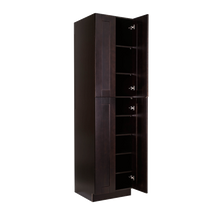 Load image into Gallery viewer, Anchester Espresso Tall Pantry 2 Upper Doors and 2 Lower Doors