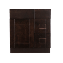 Load image into Gallery viewer, Anchester Espresso Vanity Sink Base Cabinet 1 Dummy Drawer 1 Door (Right)