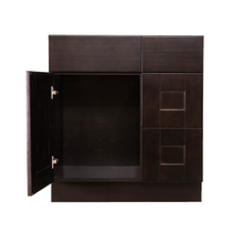 Load image into Gallery viewer, Anchester Espresso Vanity Sink Base Cabinet 1 Dummy Drawer 1 Door (Right)