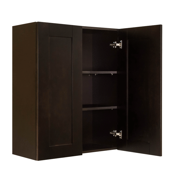 Anchester Espresso Wall 2 Doors 2 Adjustable Shelves LifeArt