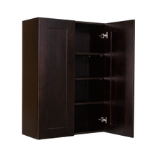 Load image into Gallery viewer, Anchester Espresso Wall Cabinet 2 Doors 3 Adjustable Shelves