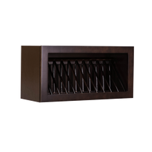 Load image into Gallery viewer, Anchester Espresso Wall Dish Holder Cabinet