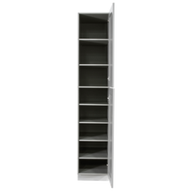 Load image into Gallery viewer, Anchester Gray Tall Pantry 1 Upper Door and 1 Lower Door