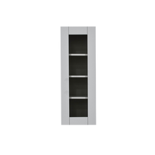 Load image into Gallery viewer, Anchester Gray Wall Mullion Door Cabinet 1 Door 3 Adjustable Shelves Glass Not Included