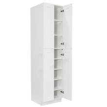 Load image into Gallery viewer, Anchester White Tall Pantry 2 Upper Doors and 2 Lower Doors
