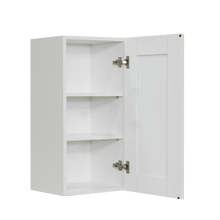Load image into Gallery viewer, Anchester White Wall Cabinet 1 Door 2 Adjustable Shelves 30-inch Height