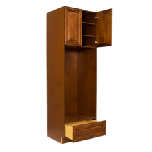 Load image into Gallery viewer, Cambridge Tall Double Oven Cabinet 2 Upper Doors and 1 Lower Drawer