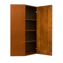 Load image into Gallery viewer, Cambridge Wall Diagonal Corner 1 Door 3 Adjustable Shelves