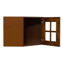 Load image into Gallery viewer, Cambridge Wall Mullion Door Diagonal Corner Cabinet 1 Door No Shelf Glass Not Included