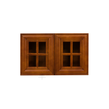 Load image into Gallery viewer, Cambridge Wall Mullion Door Cabinet 2 Doors No Shelf Glass Not Included