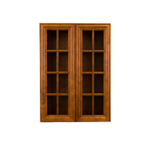 Load image into Gallery viewer, Cambridge Wall Mullion Door Cabinet 2 Doors 3 Adjustable Shelves Glass Not Included