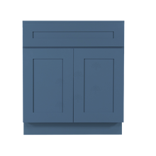 Load image into Gallery viewer, Lancaster Blue Base Cabinet 1 Drawer 2 Doors 1 Adjustable Shelf