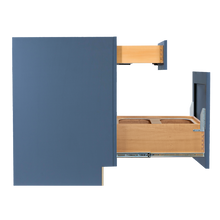Load image into Gallery viewer, Lancaster Series Blue Shaker Base Waste Basket Cabinet