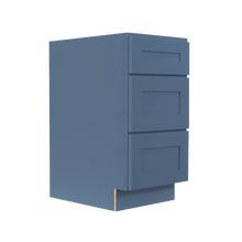 Load image into Gallery viewer, Lancaster Blue Base Drawer Cabinet 3 Drawers