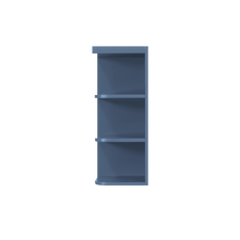 Load image into Gallery viewer, Lancaster Blue Wall Open End Shelf No Door 2 Fixed Shelves (Left)