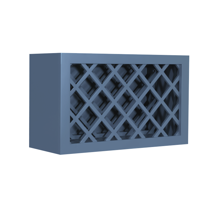Lancaster Blue Wall Wine Rack LifeArt