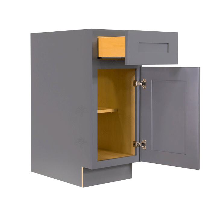 Lancaster Gray Base 1 Drawer 1 Door 1 Adjustable Shelf