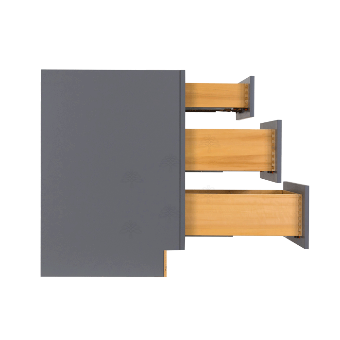 Lancaster Gray Base Drawer 3 Drawers LifeArt