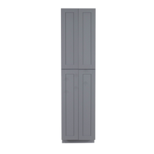 Load image into Gallery viewer, Lancaster Gray Tall Pantry 2 Upper Doors and 2 Lower Doors