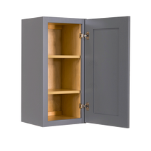 Load image into Gallery viewer, Lancaster Gray Wall Cabinet 1 Door 2 Adjustable Shelves