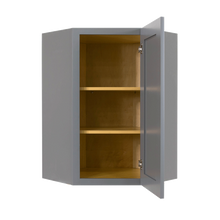 Load image into Gallery viewer, Lancaster Gray Wall Diagonal Corner 1 Door 2 Adjustable Shelves