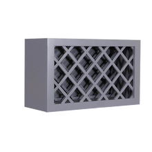 Load image into Gallery viewer, Lancaster Gray Wall Wine Rack Cabinet