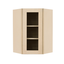 Load image into Gallery viewer, Lancaster Stone Wash Wall Diagonal Mullion Door Cabinet 1 Door 2 Adjustable Shelves Glass not Included