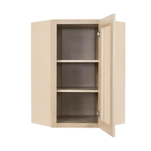 Load image into Gallery viewer, Lancaster Stone Wash Wall Diagonal Mullion Door Cabinet 1 Door 2 Adjustable Shelves Glass not Included