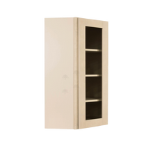 Load image into Gallery viewer, Lancaster Stone Wash Wall Diagonal Mullion Door Cabinet 1 Door 3 Adjustable Shelves Glass not Included