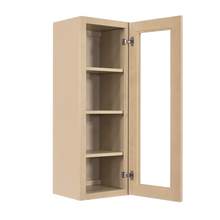 Load image into Gallery viewer, Lancaster Stone Wash Wall Mullion Door Cabinet 1 Door 3 Adjustable Shelves Glass not Included