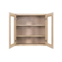 Load image into Gallery viewer, Lancaster Stone Wash Wall Mullion Door Cabinet 2 Door 2 Adjustable Shelves Glass not Included