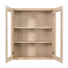 Load image into Gallery viewer, Lancaster Stone Wash Wall Mullion Door Cabinet 2 Doors 2 Adjustable Shelves Glass not Included