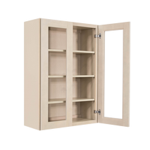 Load image into Gallery viewer, Lancaster Stone Wash Wall Mullion Door Cabinet 2 Doors 3 Adjustable Shelves Glass not Included