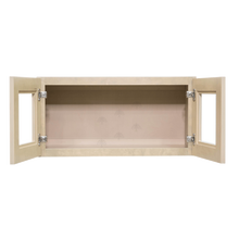 Load image into Gallery viewer, Lancaster Stone Wash Wall Mullion Door Cabinet 2 Doors No Shelf Glass Not Included