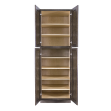 Load image into Gallery viewer, Lancaster Vintage Charcoal Tall Pantry 2 Upper Doors and 2 Lower Doors