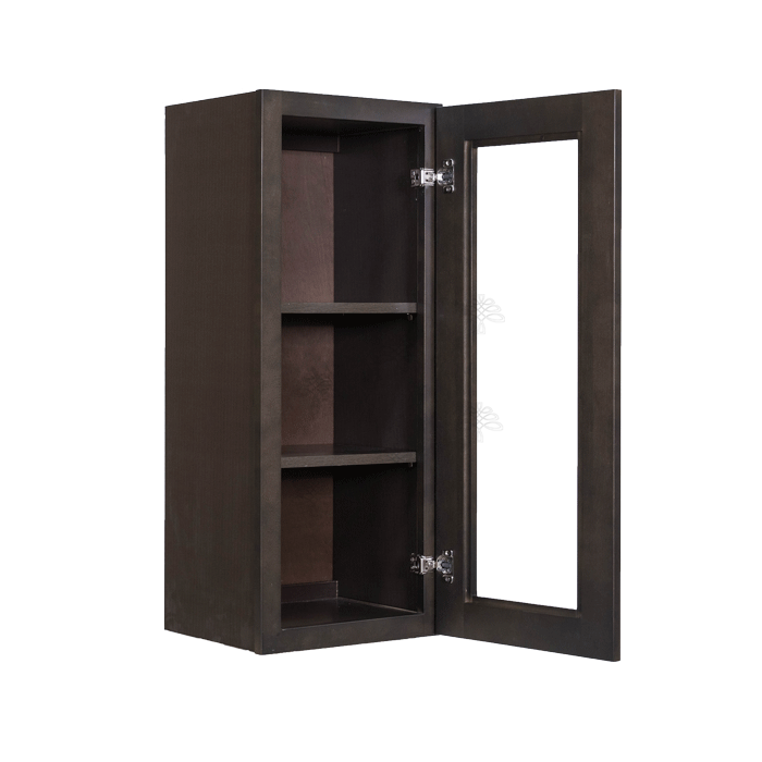 Lancaster 1 - Shelf Storage Cabinet Rebrilliant Finish: Black