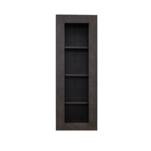 Load image into Gallery viewer, Lancaster Vintage Charcoal Wall Mullion Door Cabinet 1 Door 3 Adjustable Shelves Glass not Included
