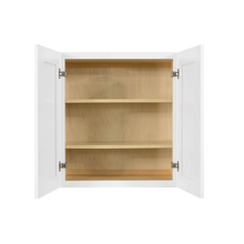 Load image into Gallery viewer, Lancaster Shaker White Wall Cabinet 2 Doors 2 Adjustable Shelves With 30-inch Height
