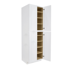 Load image into Gallery viewer, Lancaster Shaker White Tall Pantry 2 Upper Doors and 2 Lower Doors