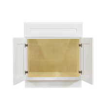 Load image into Gallery viewer, Lancaster Shaker White Sink Base Cabinet 1 Dummy Drawer 2 Doors