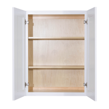 Load image into Gallery viewer, Lancaster Shaker White Wall Cabinet 2 Doors 2 Adjustable Shelves