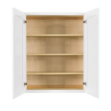 Load image into Gallery viewer, Lancaster Shaker White Wall Cabinet 2 Doors 3 Adjustable Shelves