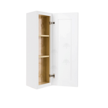 Load image into Gallery viewer, Lancaster Shaker White Wall End Angle Cabinet 1 Door 2 or 3 Shelves