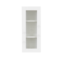 Load image into Gallery viewer, Lancaster Shaker White Mullion Door Cabinet 1 Door 2 Adjustable Shelves Glass not Included