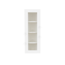 Load image into Gallery viewer, Lancaster Shaker White Wall Mullion Door Cabinet 1 Door 3 Adjustable Shelves Glass not Included