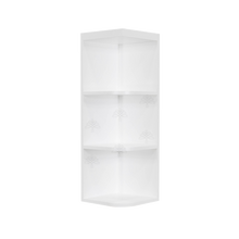 Load image into Gallery viewer, Lancaster Shaker White Wall Open End Shelf No Door 2 Fixed Shelves Left or Right